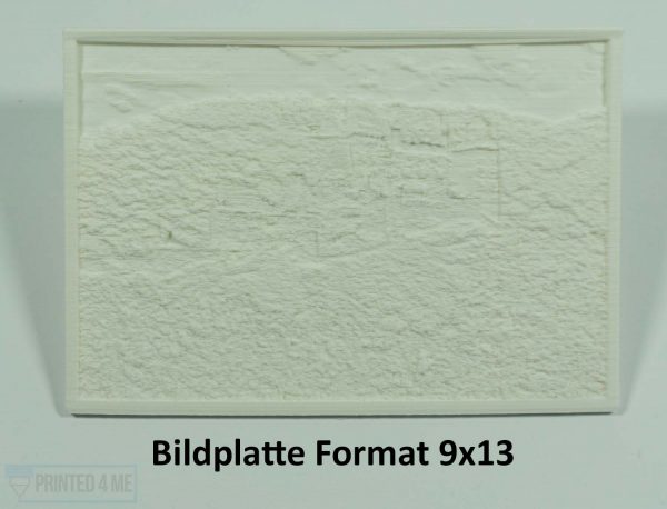 Printed4Me Lithobox Lithophane Bildplatte - Ersatz Bildplatte Format 9x13